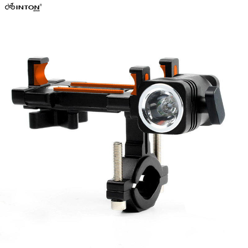 Lanterna Para Bicicleta Com Suporte Para Celular Inton- Bm09